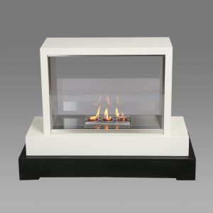 Metro White Fireplace